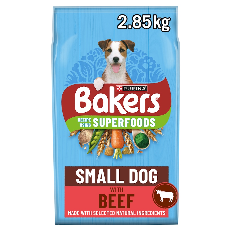 image 1 of Bakers Small Dog Food Beef & Vegetable 2.85Kg
