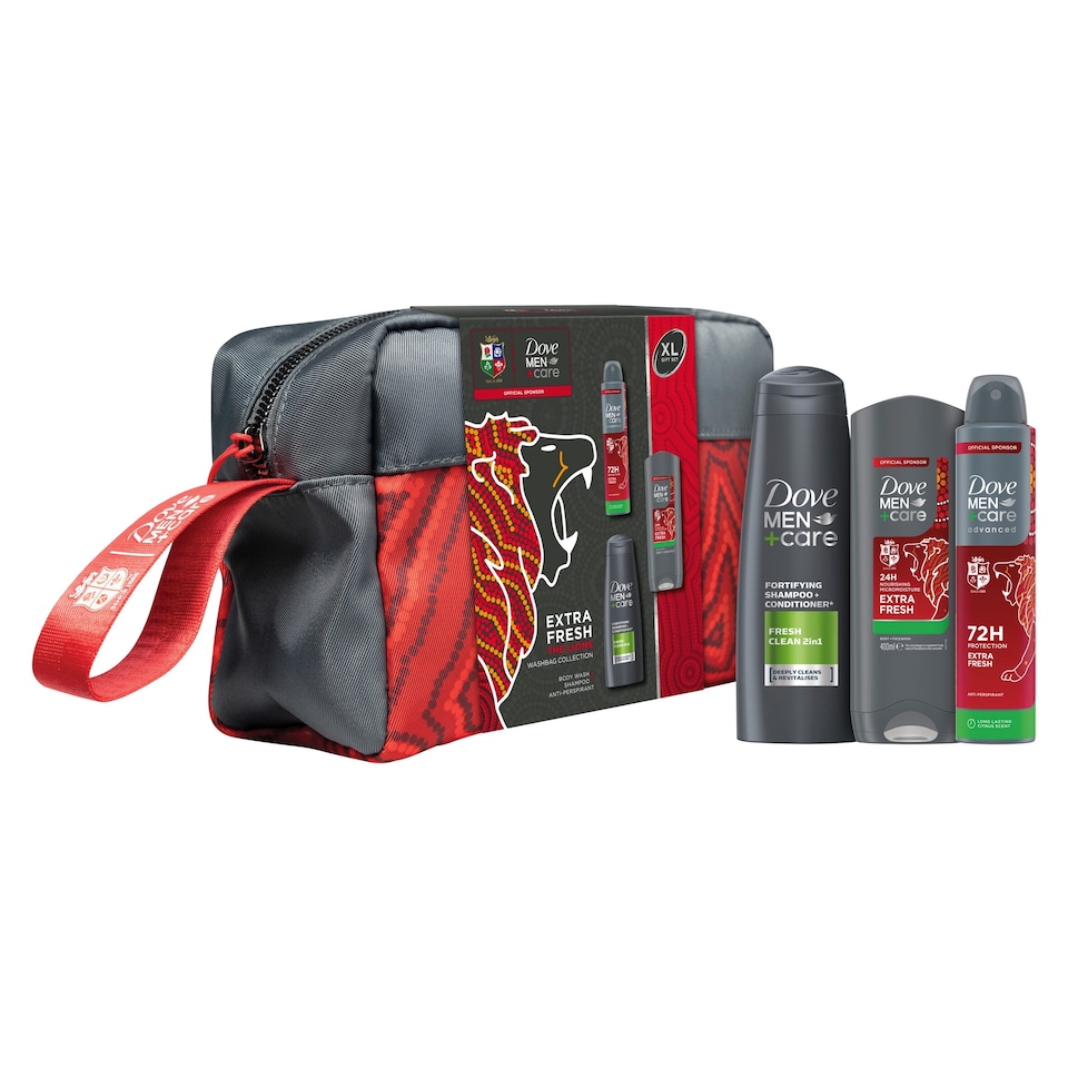 image 1 of Dove Men + Care Lions Washbag Collection Gift Set