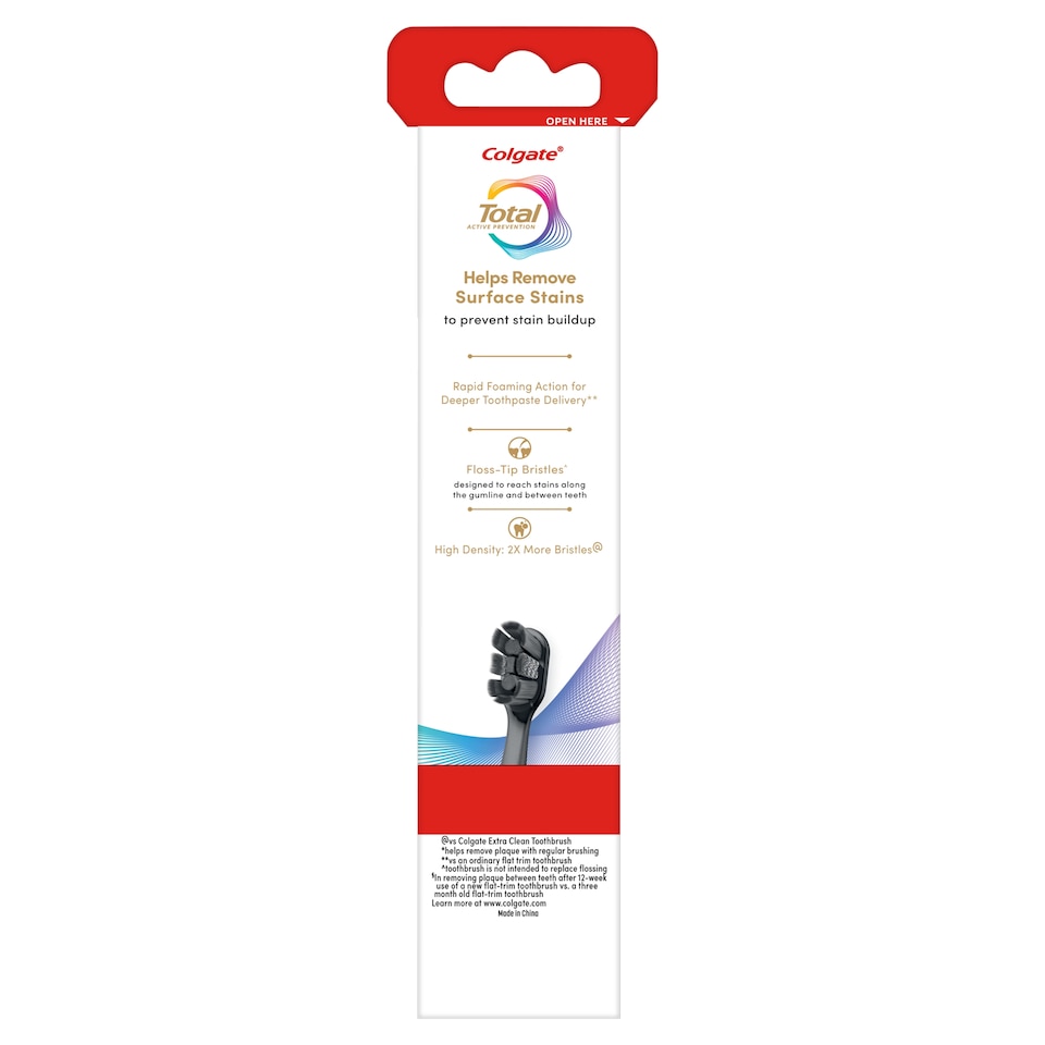 image 1 of Colgate Total Active Prevention Whitening Soft Toothbrush 2 Pack