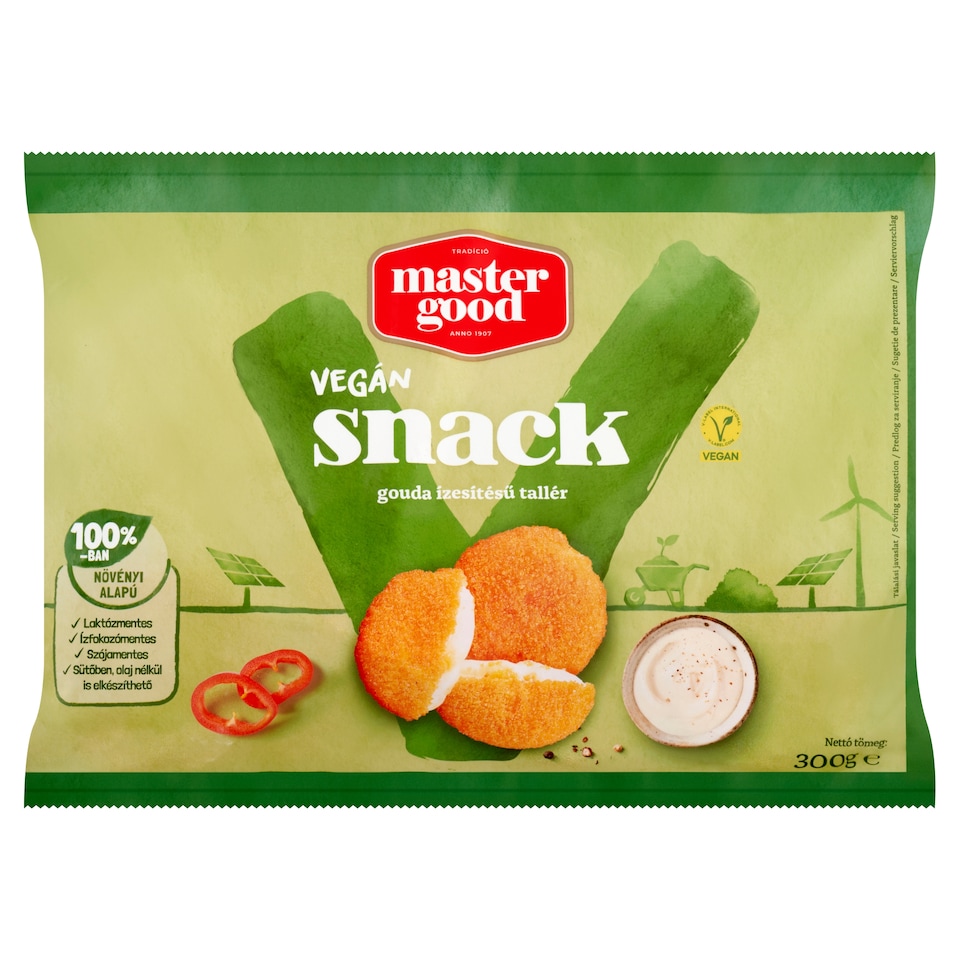 image 1 of Master Good Quick-Frozen Vegan Gouda Flavored Snack Medallions 300 g