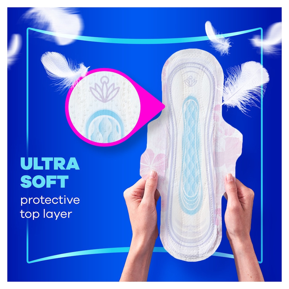 image 1 of Always Platinum Long 18 Sanitary Pads With Wings Size 2