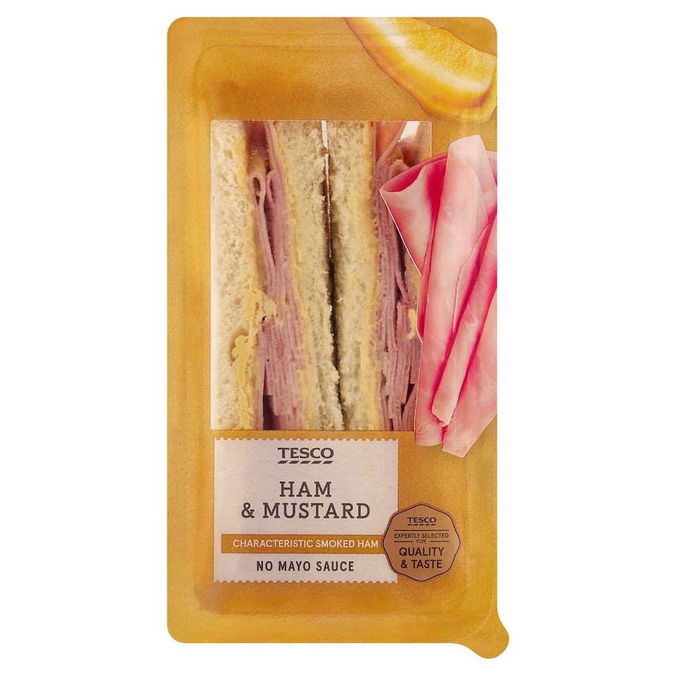 Tesco Pšeničný toastový chléb se šunkou a hořčicí 177g