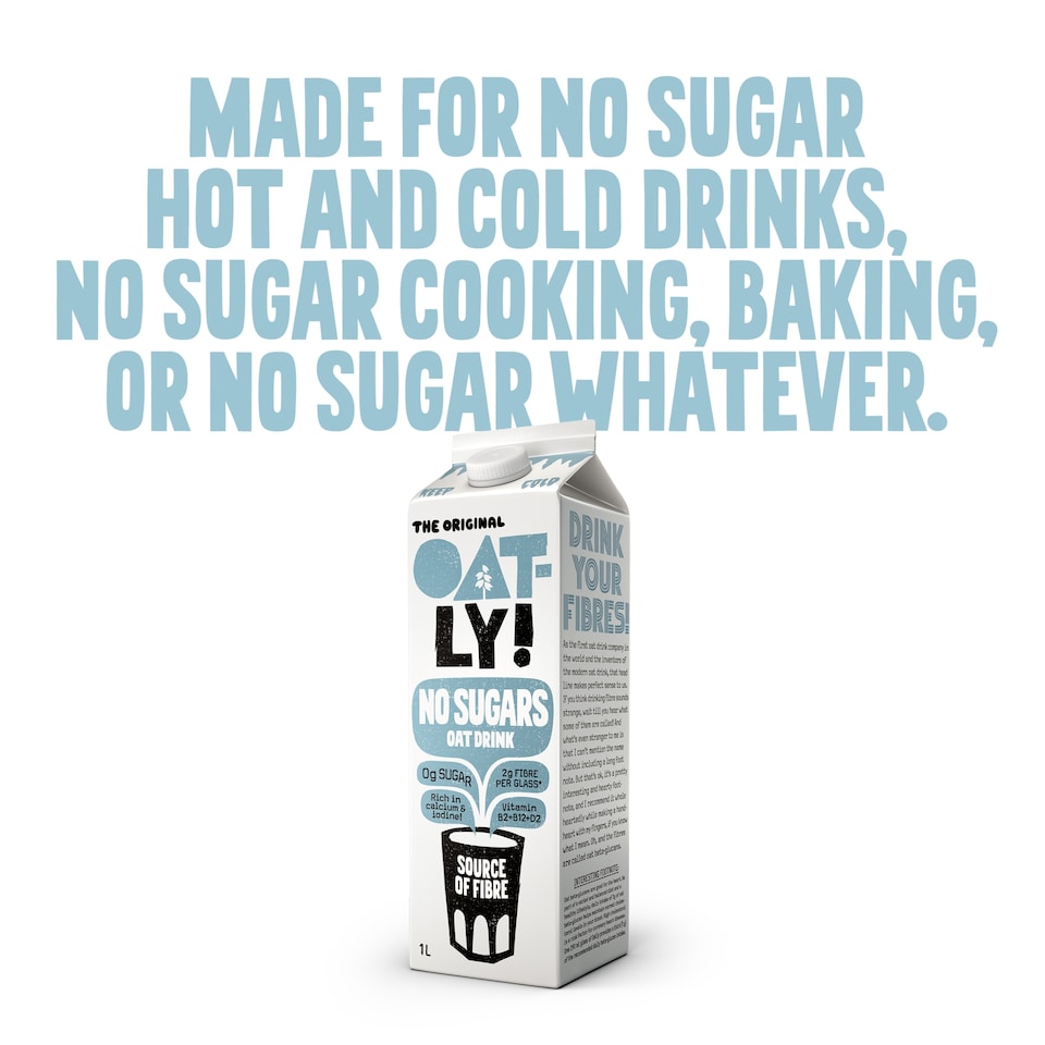 image 1 of Oatly The Original No Sugars Oat Drink 1L