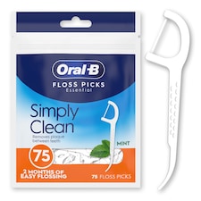 Oral B Oral-B Simply Clean Floss Picks - Remove Plaque - 75