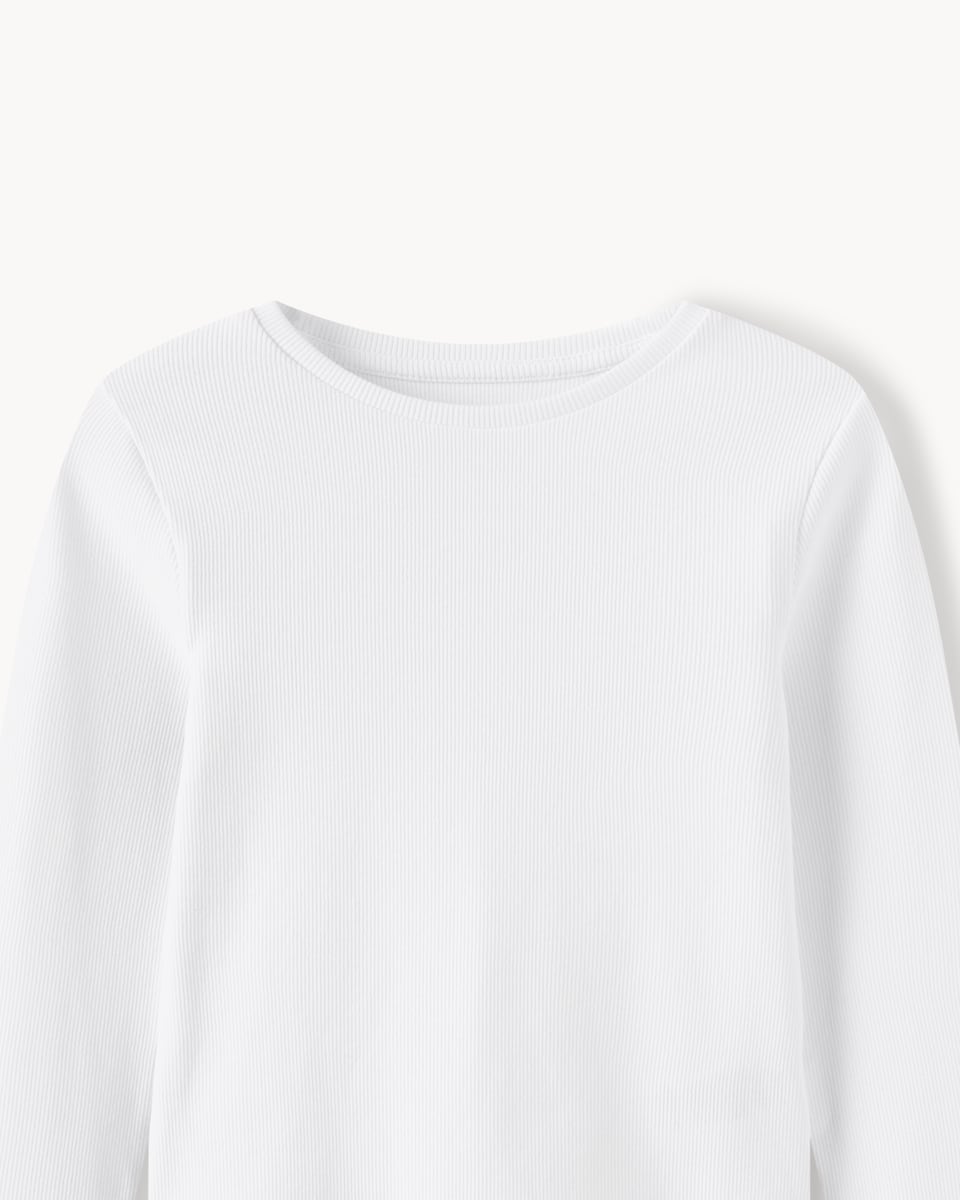 image 1 of F&F Girls 3-Pack Cotton Rich Ribbed Tops in Multi