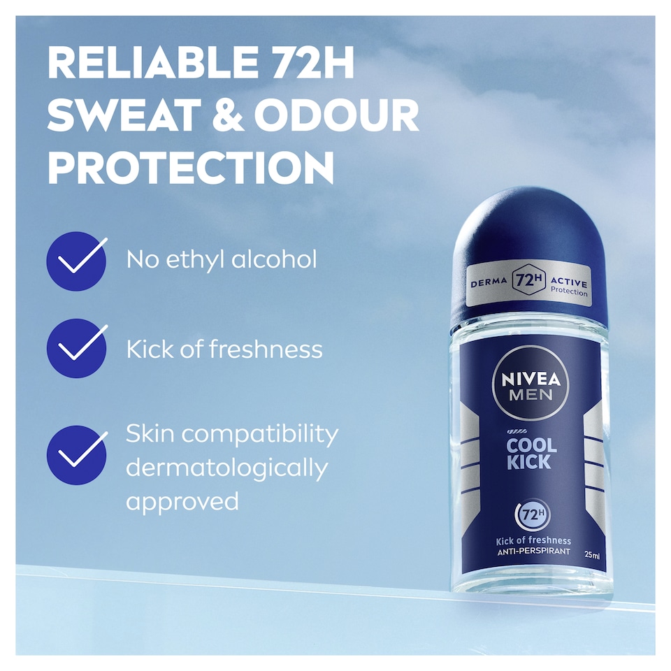 image 1 of NIVEA MEN Antiperspirant Deodorant Roll On - Cool Kick 50ml