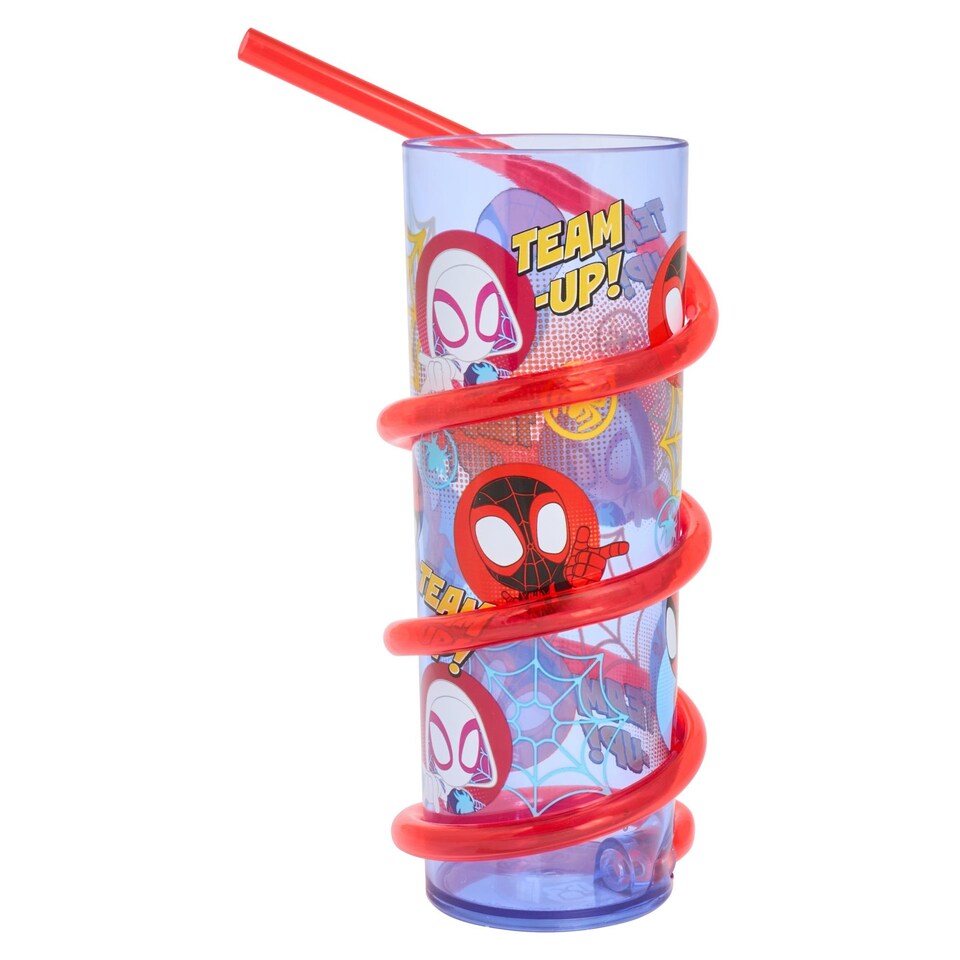 image 1 of Spidey Swirly Straw