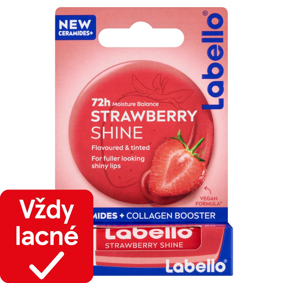 obrázok 1 z Labello Strawberry Shine Tónovací balzam na pery 4,8 g