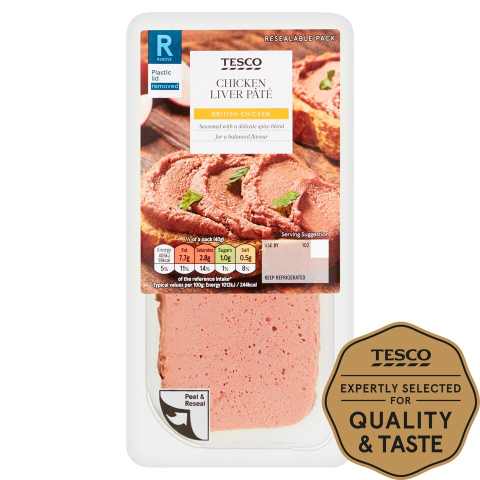 Tesco Chicken Liver Pate 200G Tesco Groceries
