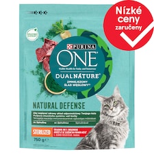 PURINA ONE DualNature NATURAL DEFENSE Sterilised s hovězím a spirulinou 750g
