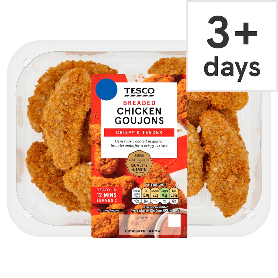 Tesco Breaded Chicken Goujons 270g (C)