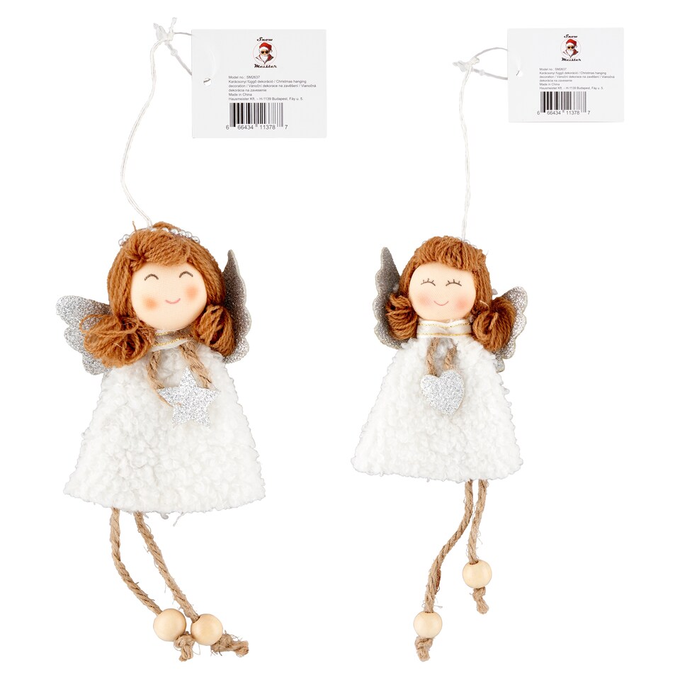 Snow Meister Anděl vánoční dekorace na zavěšení