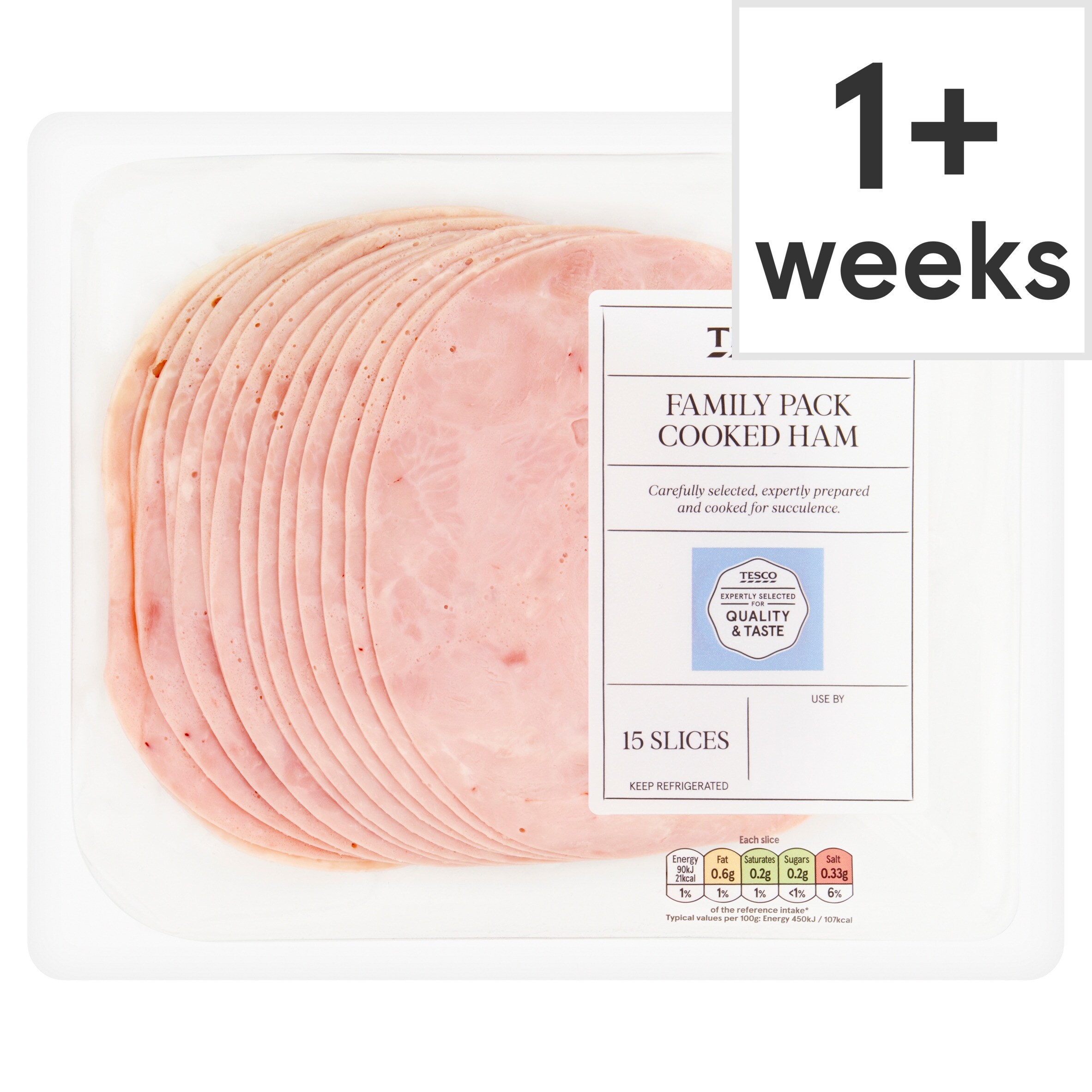 Tesco Family Pack Cooked Ham 300g - Tesco Groceries