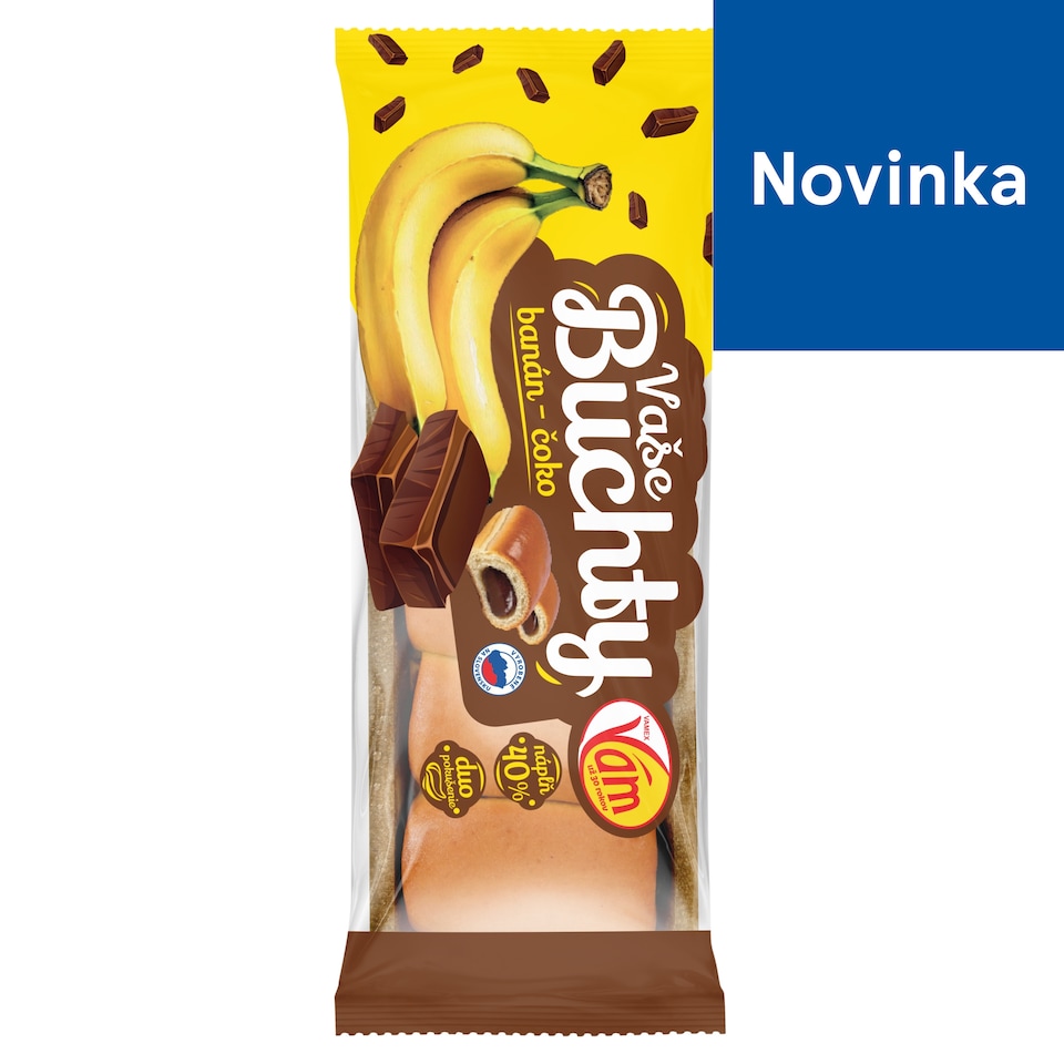 Vamex Vaše buchty s banánovo-kakaovou náplňou 300 g