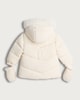 image 2 of F&F Baby Faux Fur Hooded Padded Jacket in Cream