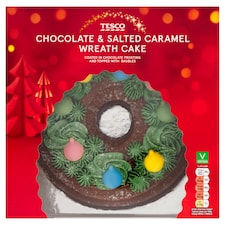 Tesco Chocolate & Salted Caramel Wreath Cake