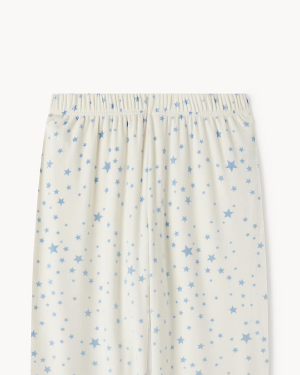 image 1 of F&F Fleece Star Pyjama Set in Cream