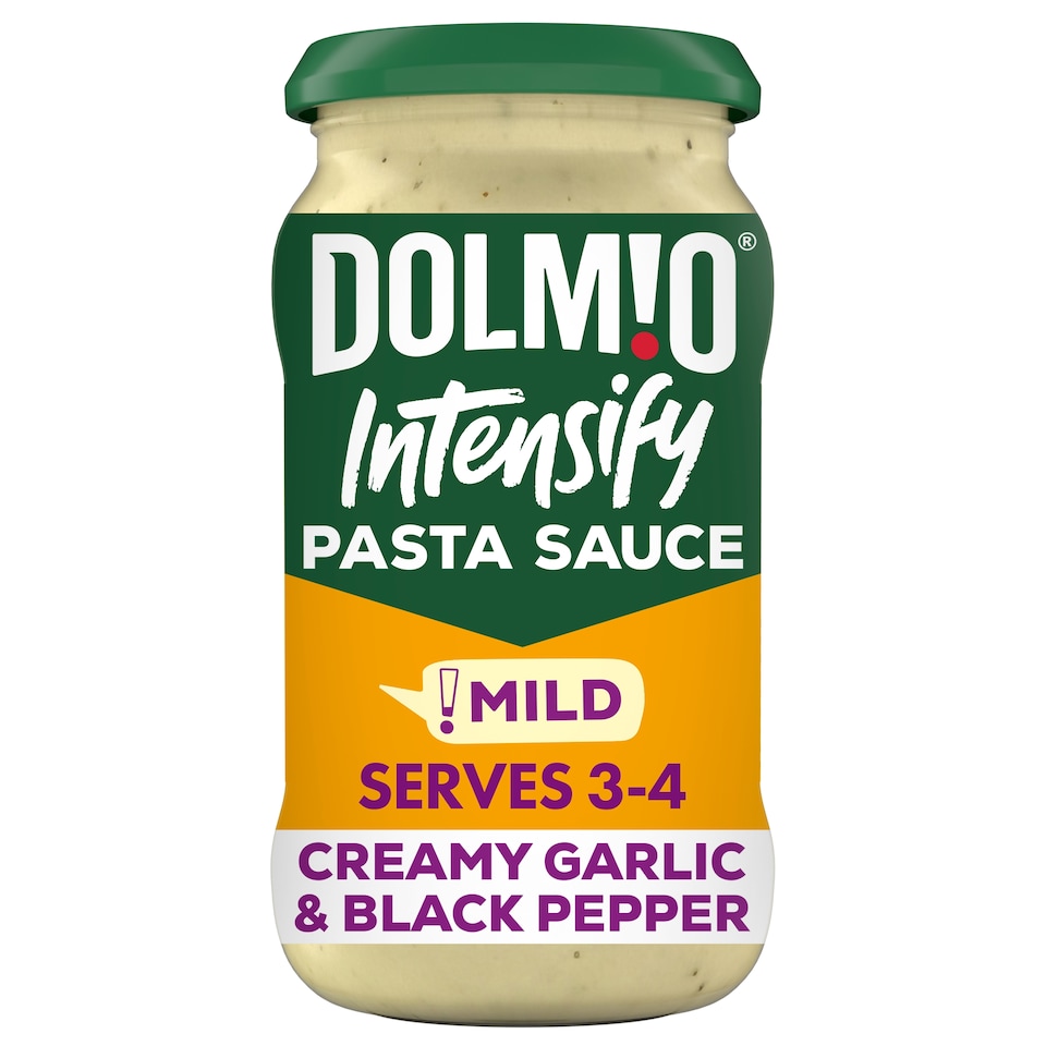 image 1 of Dolmio Intensify Creamy Garlic & Black Pepper Sauce 390G
