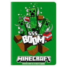 Minecraft Square Exercise Book A5 32 Sheets