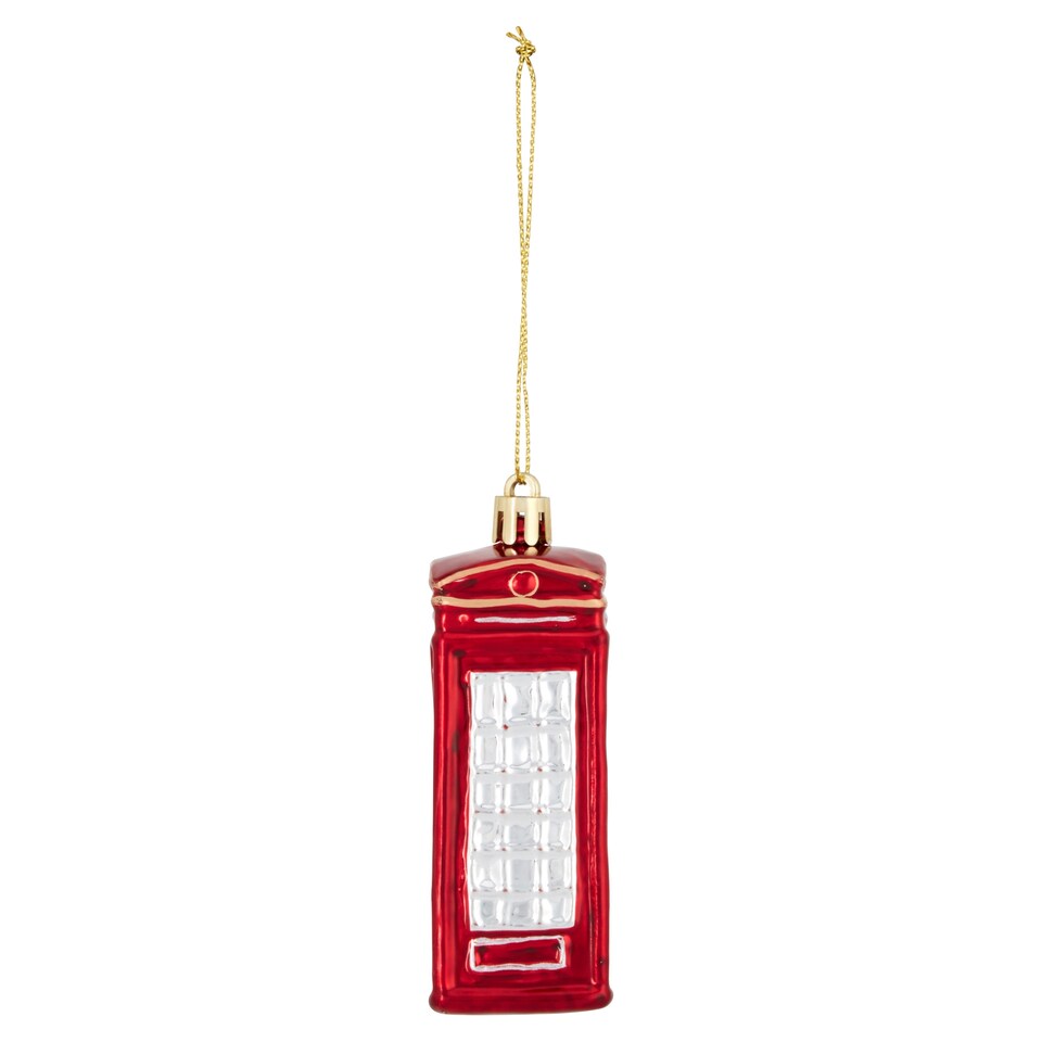 Tesco Telephone Box Hanging Decorative