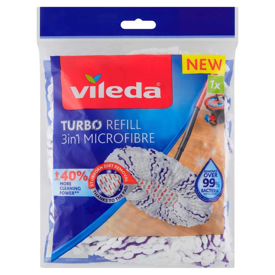 image 1 of Vileda Turbo Refill 3in1 Microfibre