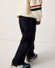 image 2 of F&F Boys Cotton Rich Wide Leg Joggers in Navy