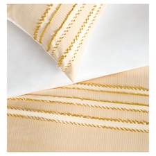 FOX & IVY CLIPPED JACQUARD DUVET SET DOUBLE