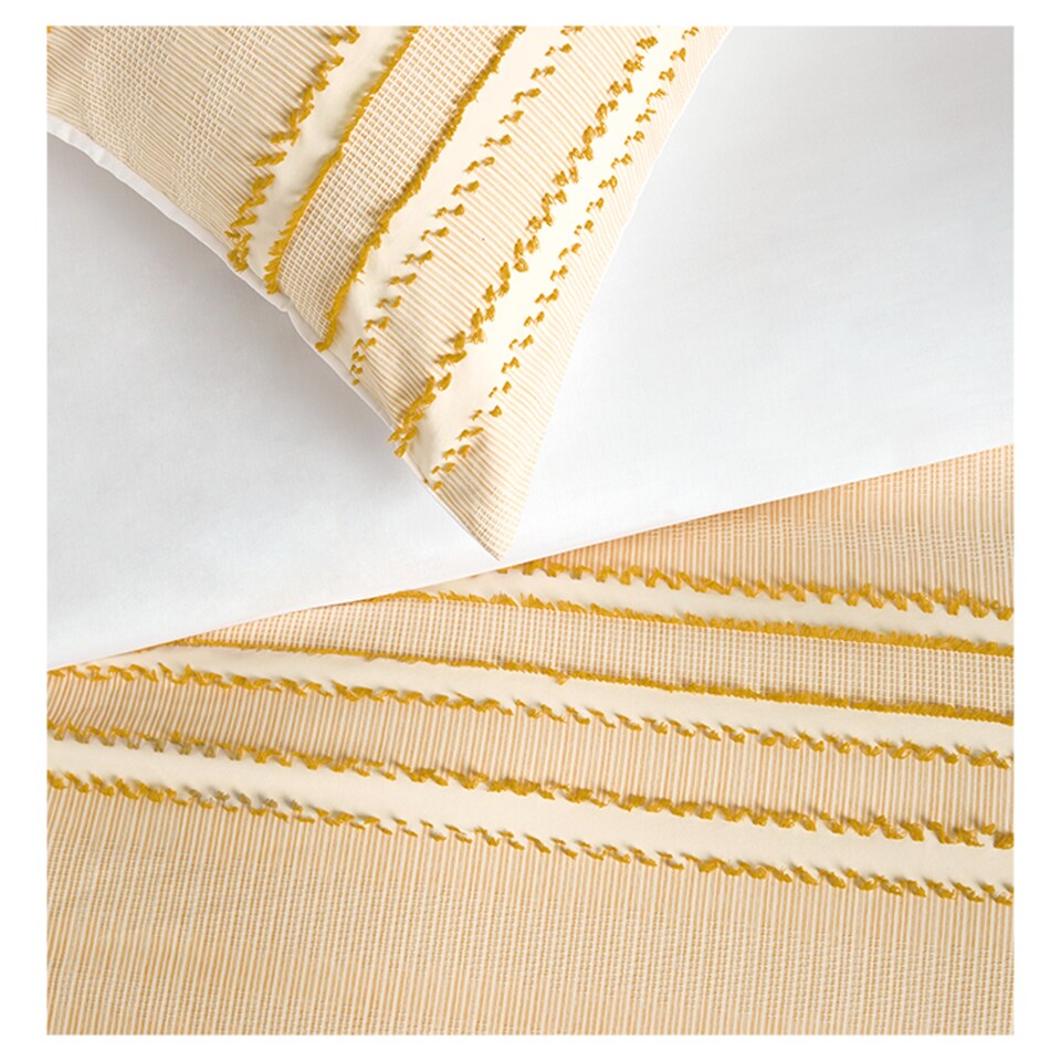 FOX & IVY CLIPPED JACQUARD DUVET SET DOUBLE