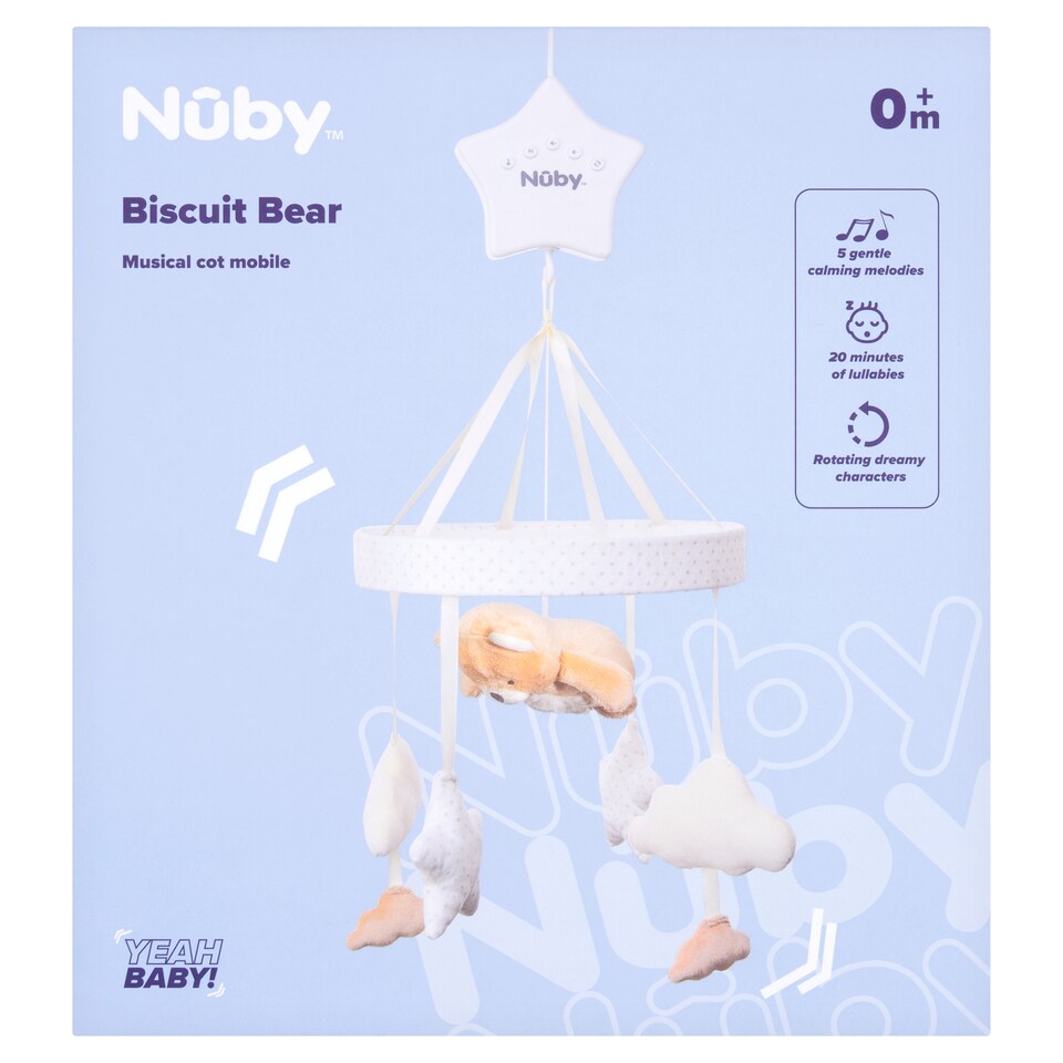 Nuby Biscuit Bear Cot Mobile