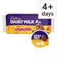 image 1 of Cadbury Crunchie Milk Chocolate Desserts 4X75g