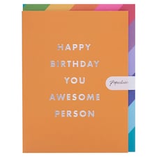 Paperchase Birthday Card Happy Birthday You Awesome Person