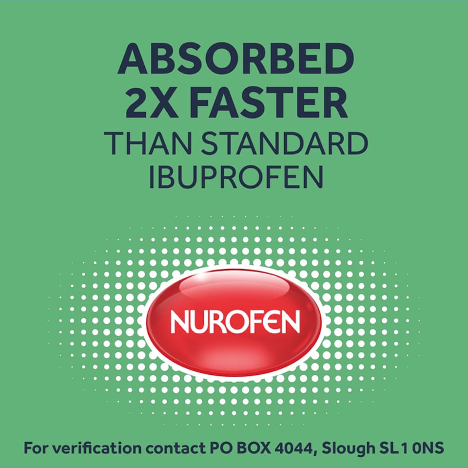 image 1 of Nurofen Express Pain Relief 200mg Liquid Capsules - Ibuprofen 16s
