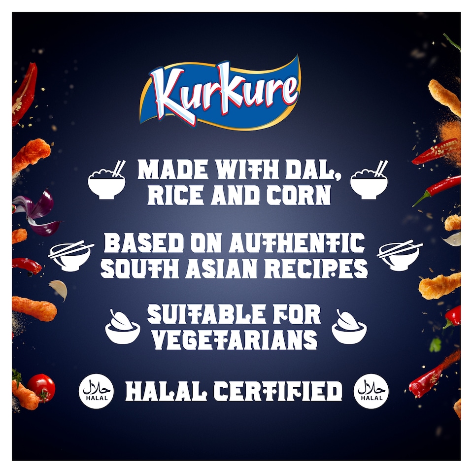 image 1 of Kurkure Masala Munch Sharing Bag Crisps 100g