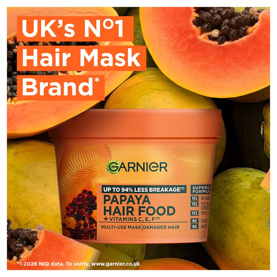 image 1 of Garnier Ultimate Blends Hair Food Papaya 3in1 Mask 400ml