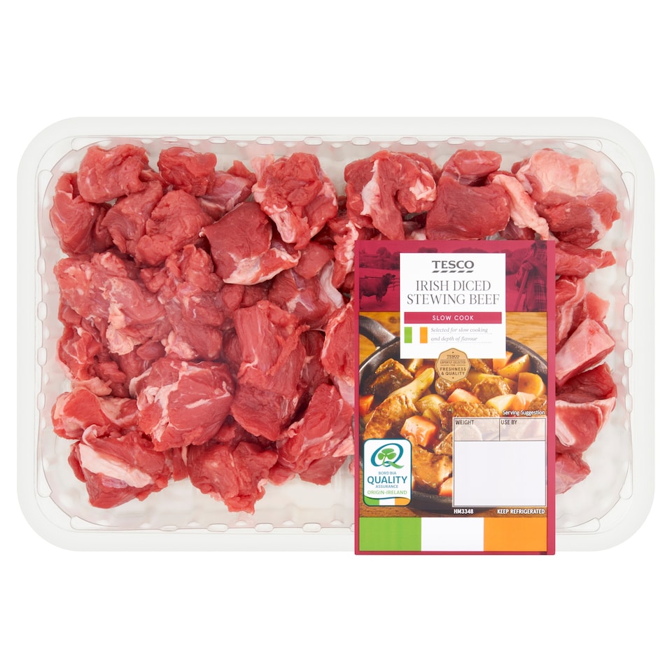 Tesco Irish Diced Stewing Beef 600G