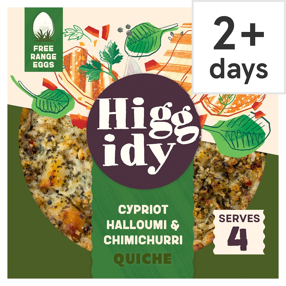 image 1 of Higgidy Cypriot Halloumi & Chimichurri Quiche 400g