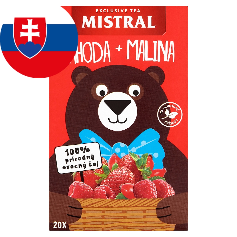 image 1 of Mistral Strawberry + Raspberry Fruit Tea with Flavour 44 g