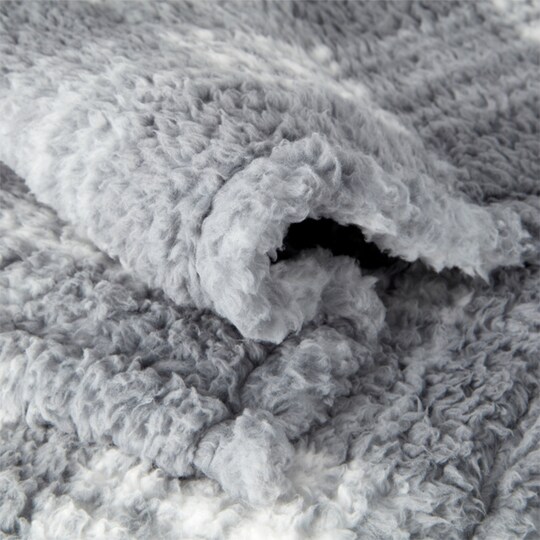 Tesco Graphite Teddy Throw Tesco Groceries