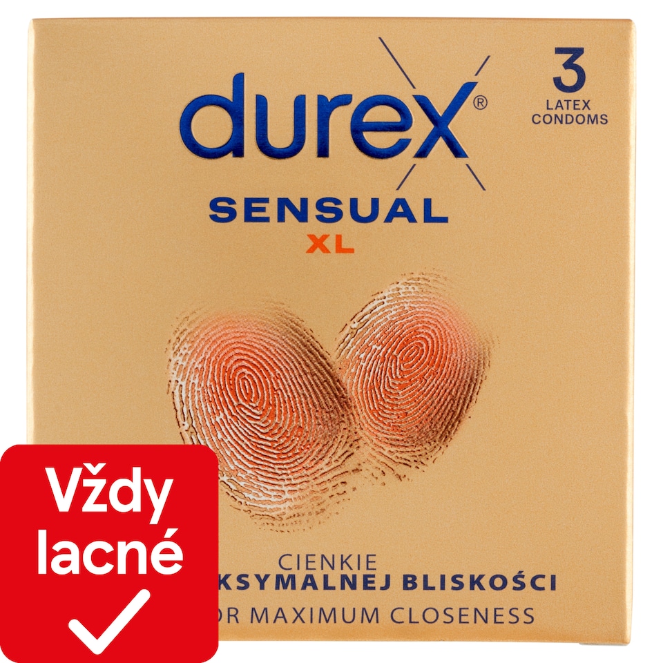 obrázok 1 z Durex Sensual prezervatívy XL 3 ks
