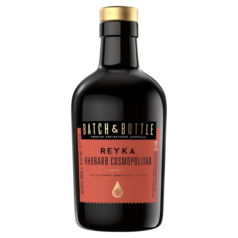 image 1 of Batch & Bottle Reyka Rhubarb Cosmo Ready To Drink Cocktail 50Cl
