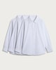 image 1 of F&F School Boys 3-Pack Cotton Blend Generous Fit Long Sleeved Shirts in White