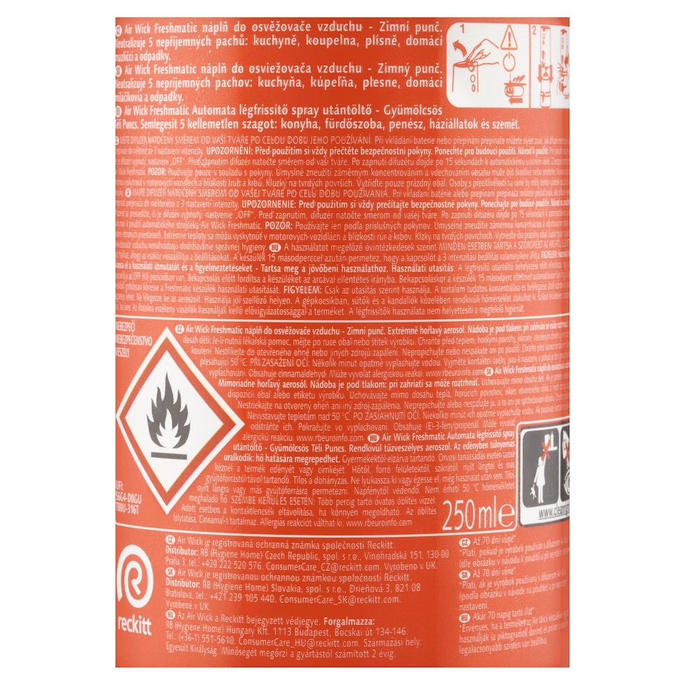 image 1 of Air Wick Freshmatic Winter Punch & Spices Automatic Spray Refill 250ml