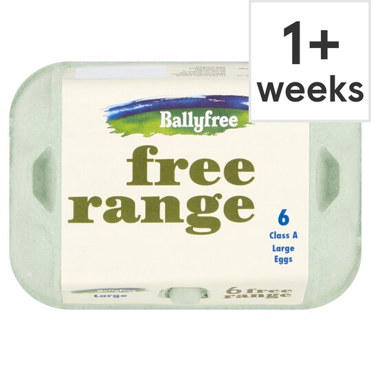 Ballyfree Free Range Eggs Large 6 Pack