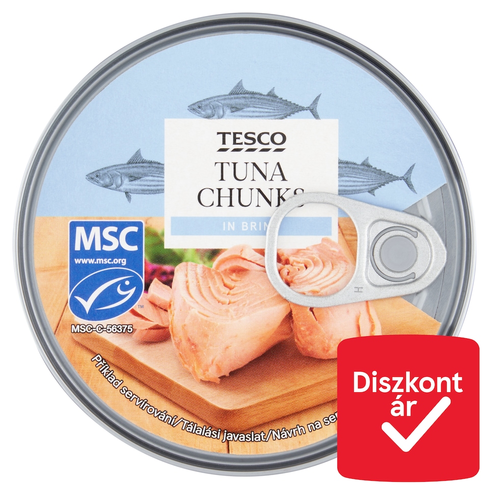 Tesco Tuna Chunks in Brine 185 g