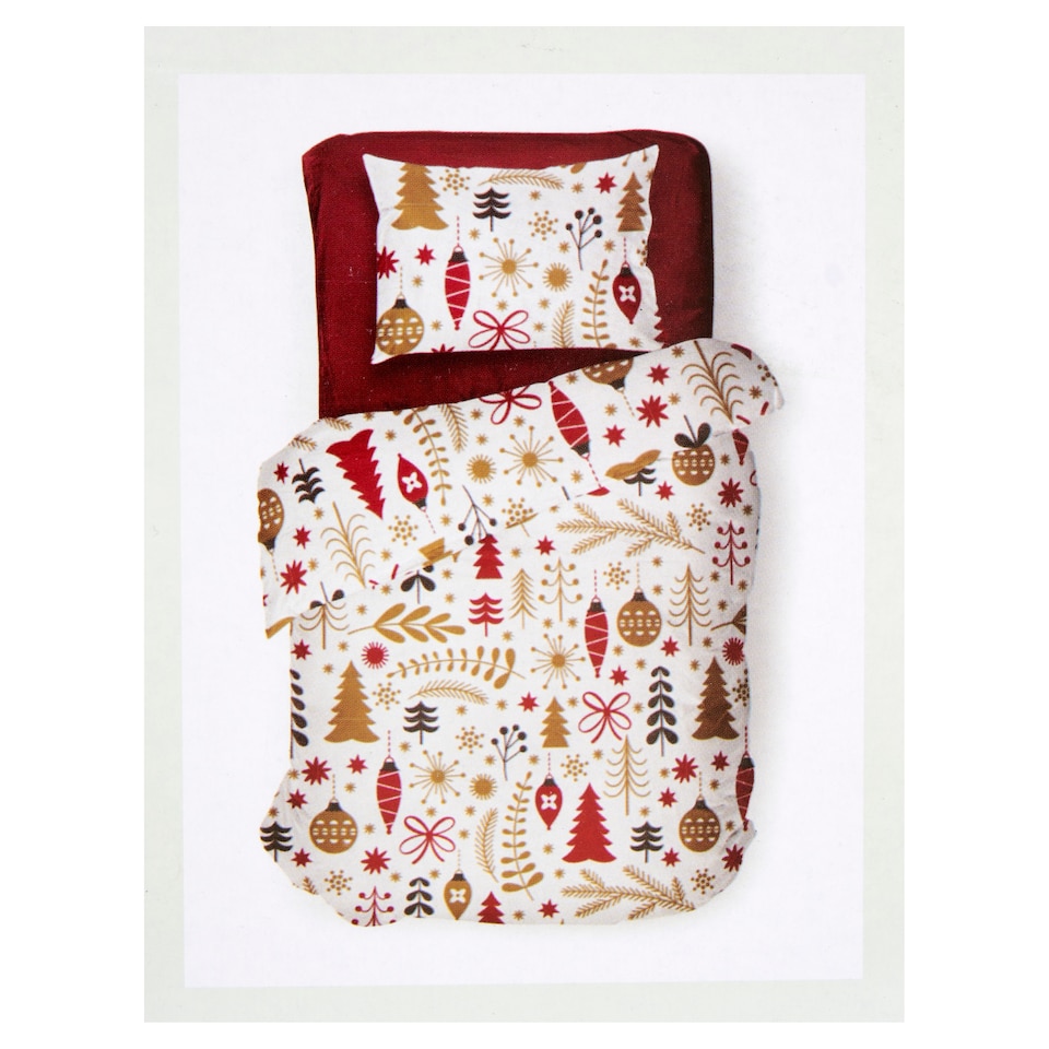 image 1 of Classic Polycotton Flannel Duvet Set 140 x 200 cm