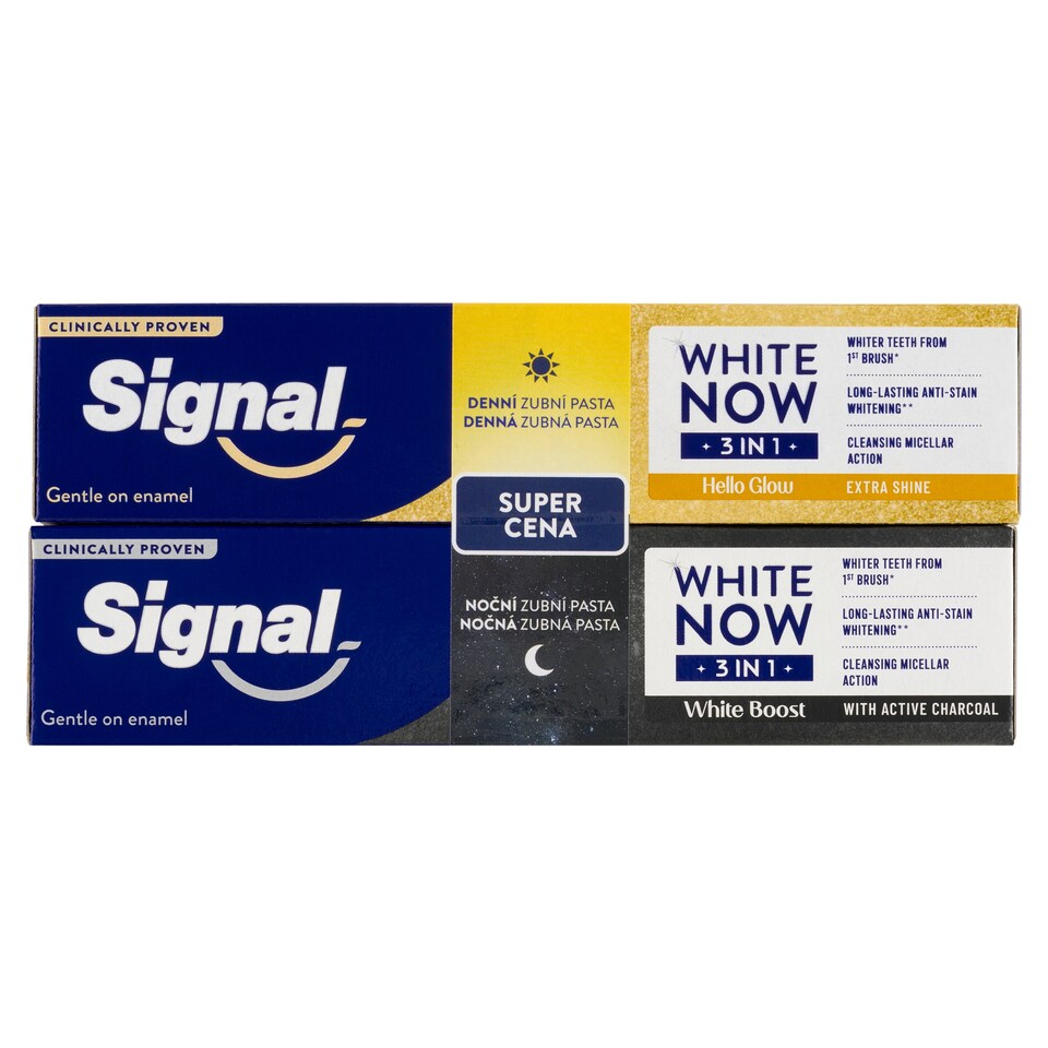 obrázok 1 z Signal White Now 3in1 White Boost + Hello Glow Zubná Pasta 2 x 75 ml
