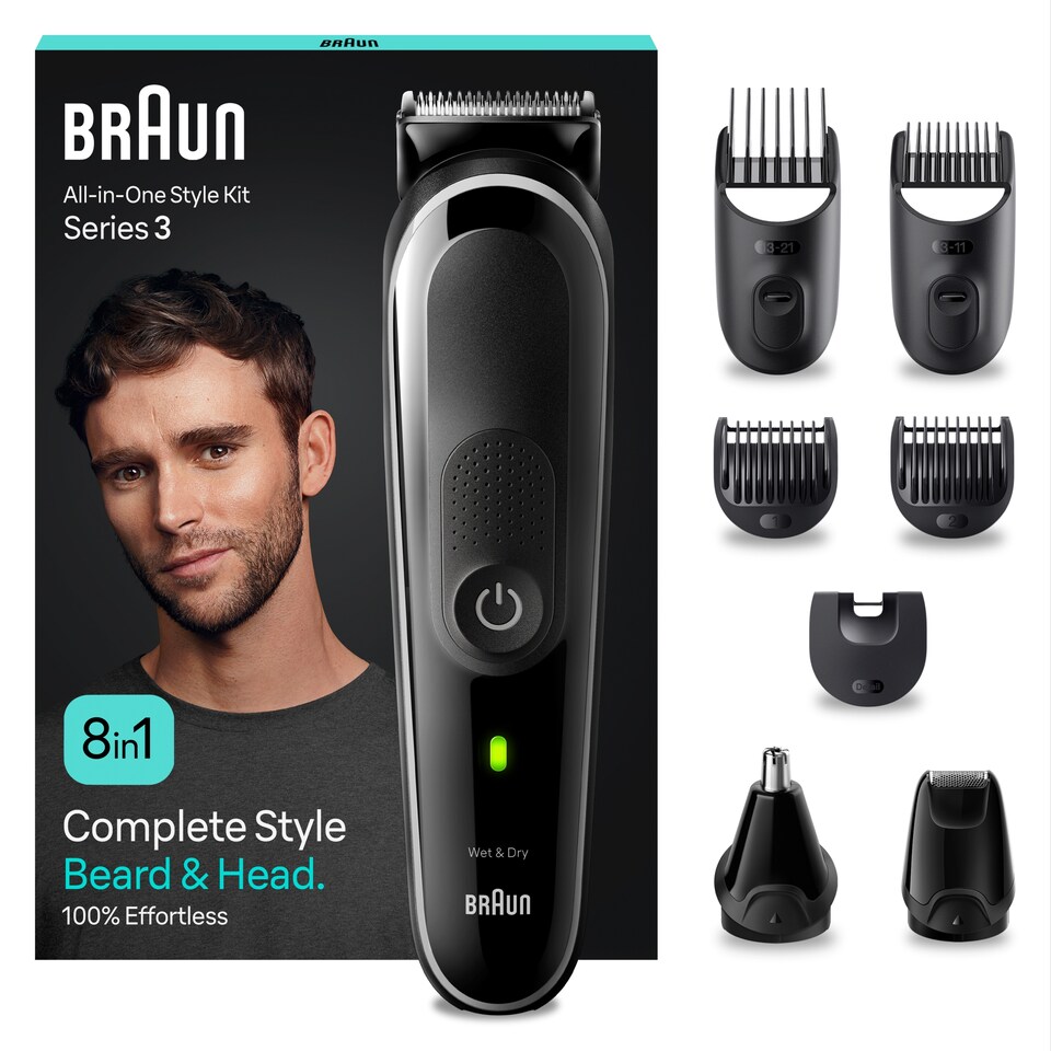 image 1 of Braun MGK3440 Series 3 All In One Mens Styling Kit