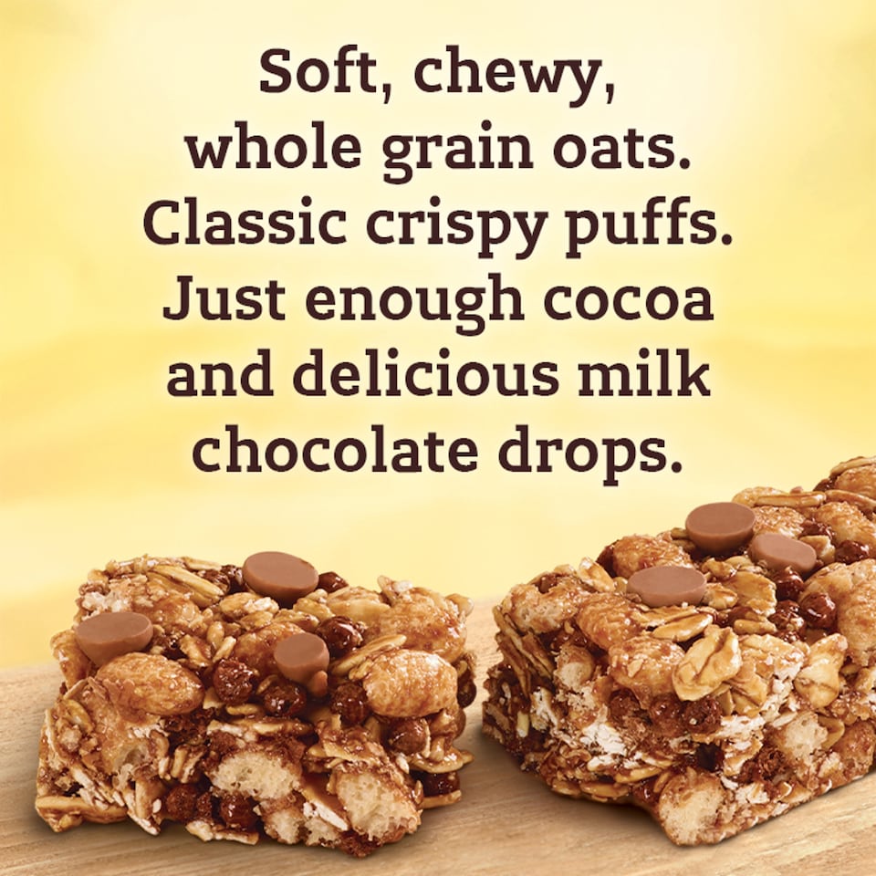 image 1 of Nature Valley Cereal Bar Oaty & Crispy Cocoa 5X23g