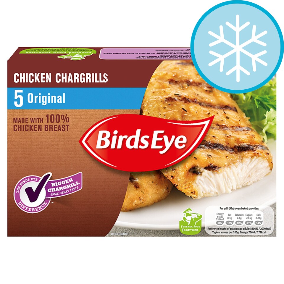 Birds Eye 5 Original Chicken Chargrills 455G