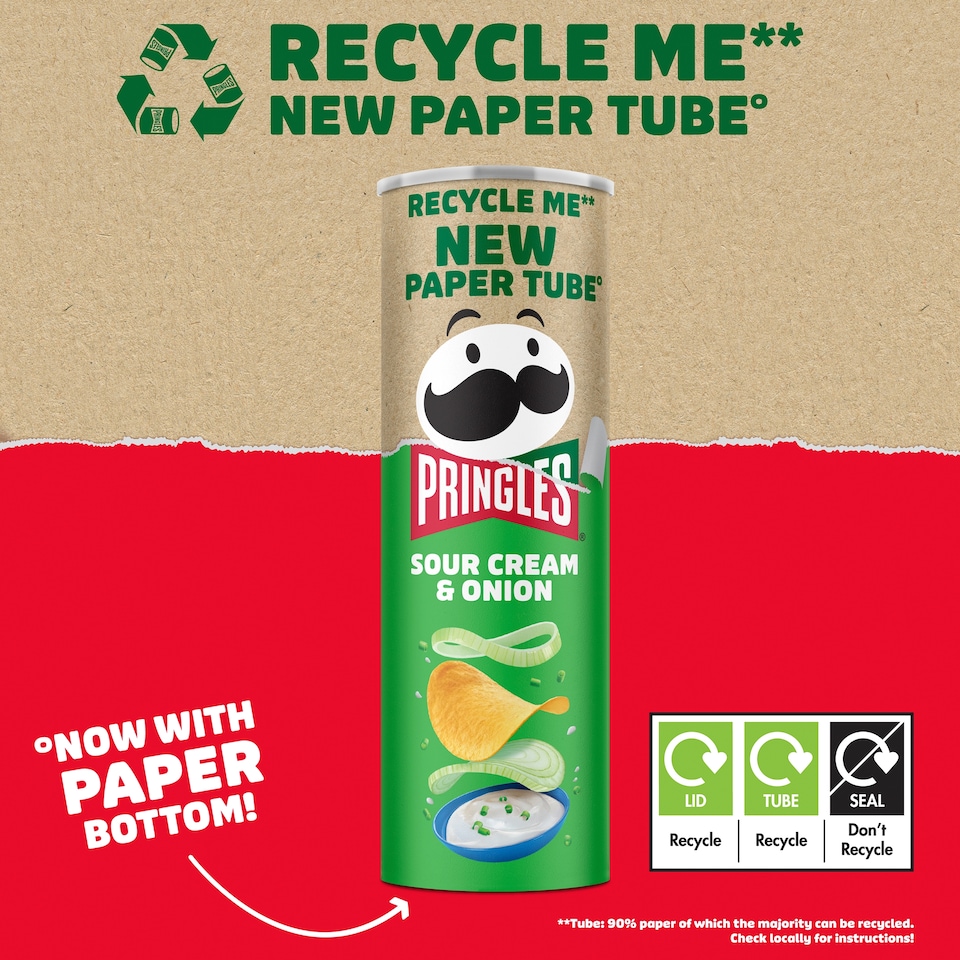 image 1 of Pringles Sour Cream & Onion Sharing Crisps 185g